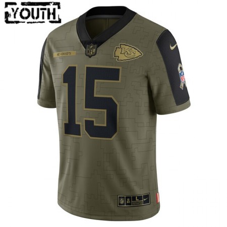 Kinder Kansas City Chiefs Trikot Patrick Mahomes 15 Nike 2021 Salute to Service